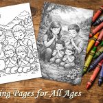 family praying coloring pages
